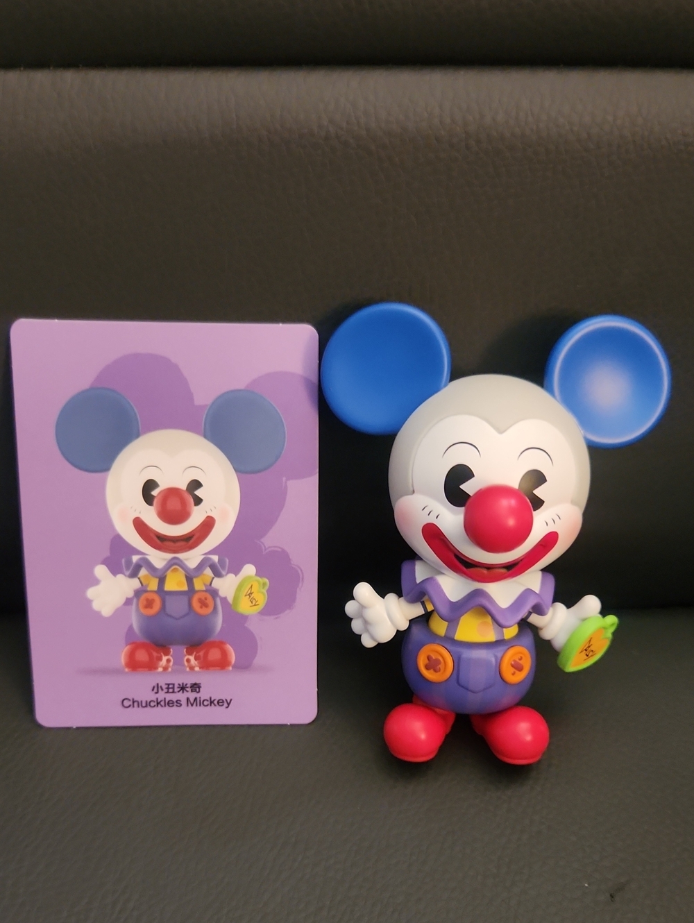 Chuckles Mickey Clown Figure - Blue, Purple & Red